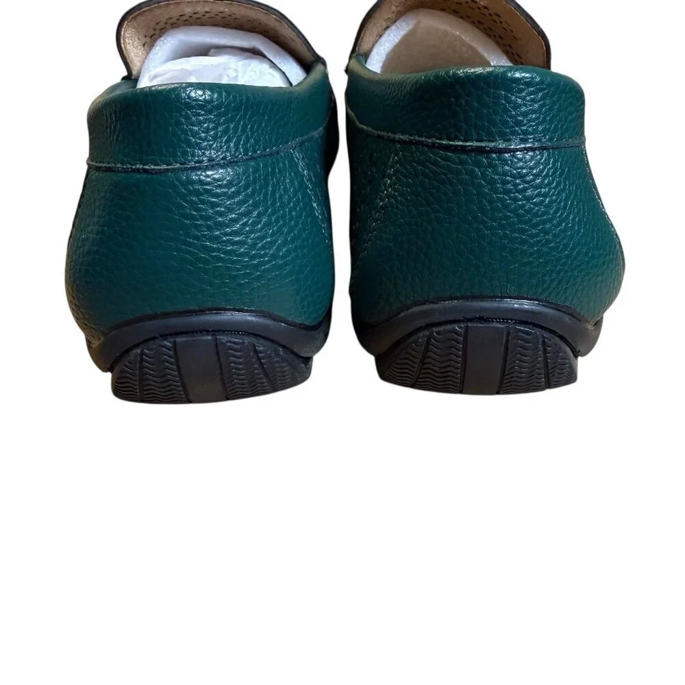Montique Men's Green Weave Pattern Fashion Loafers Shoes Size 9.5 S22